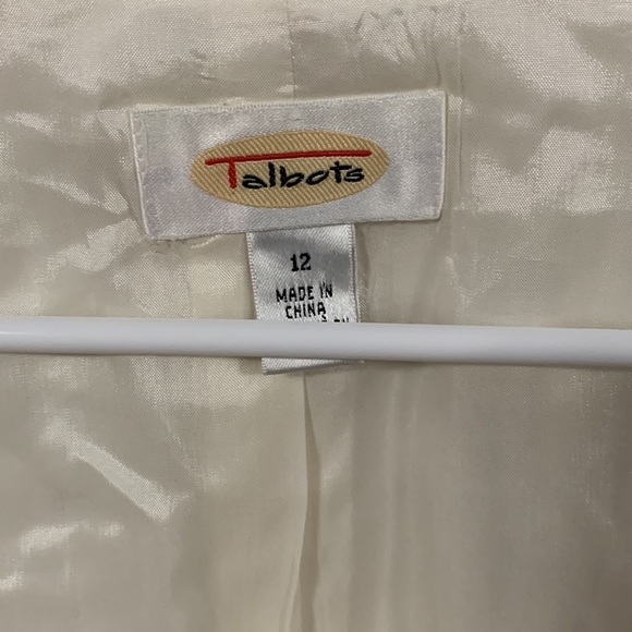 Loft fully lined Off white Suit good condition, career wear, Jacket has stains - Picture 10 of 12